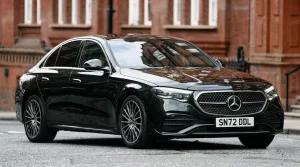 Formula Chauffeur London Mercedes E-Class executive chauffeur car parked in London