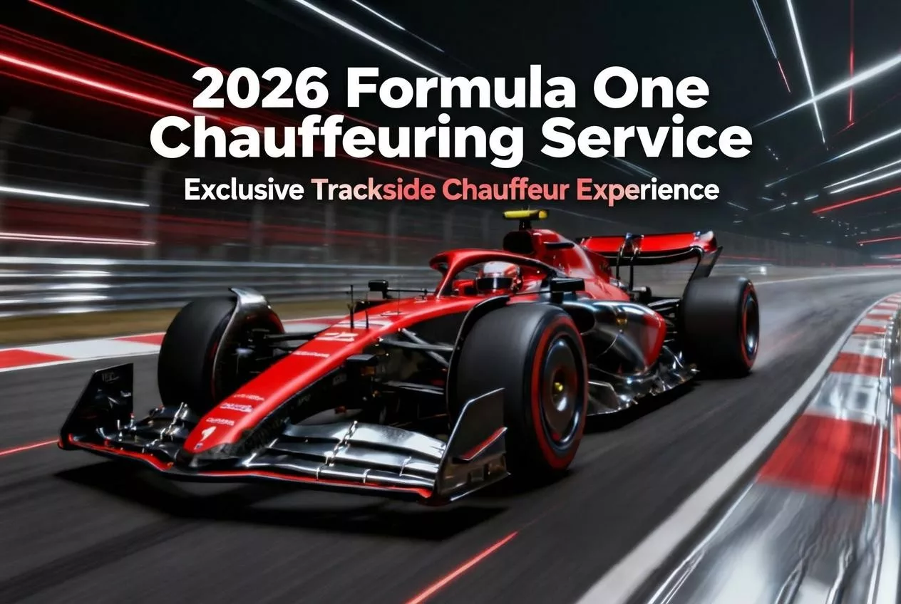 Formula One race car themed chauffeur service vehicle in London